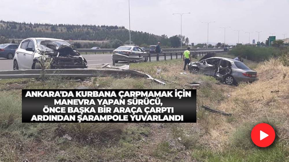 Ankara’da Kaçan Kurbanlık Trafik Kazasını Beraberinde Getirdi