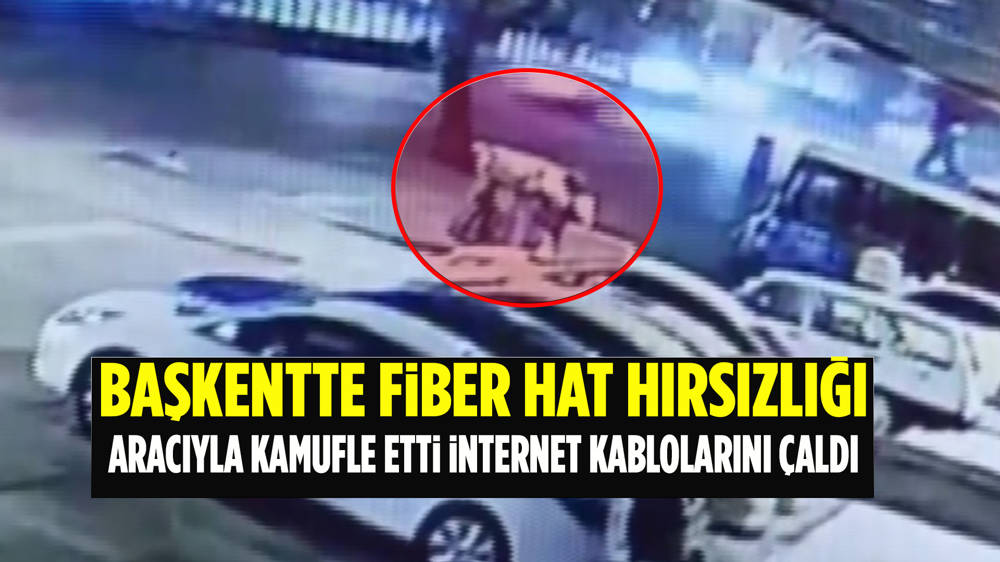 Ankara’da Kağıt Toplayıcının Kablo Hırsızlığı Kamerada