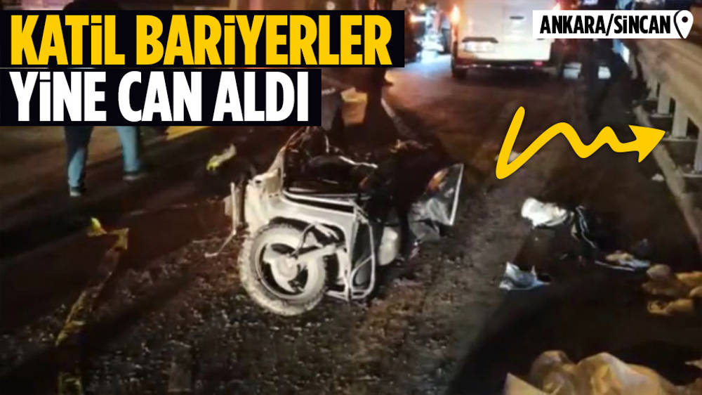 Ankara’da Katil Bariyer Moto Kuryeyi Öldürdü