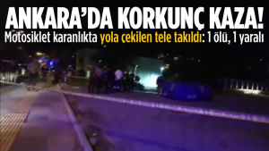 Ankara’da Motosiklet Metrelerce Savruldu: 1 Ölü, 1 Yaralı