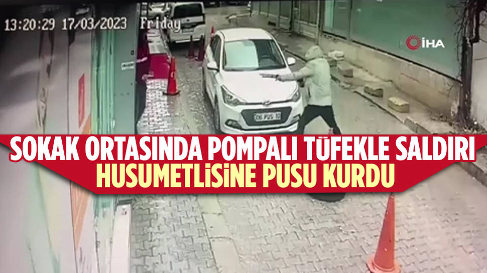 Ankara’da Sokak Ortasında Pompalı Tüfekle Saldırı Anı Kamerada