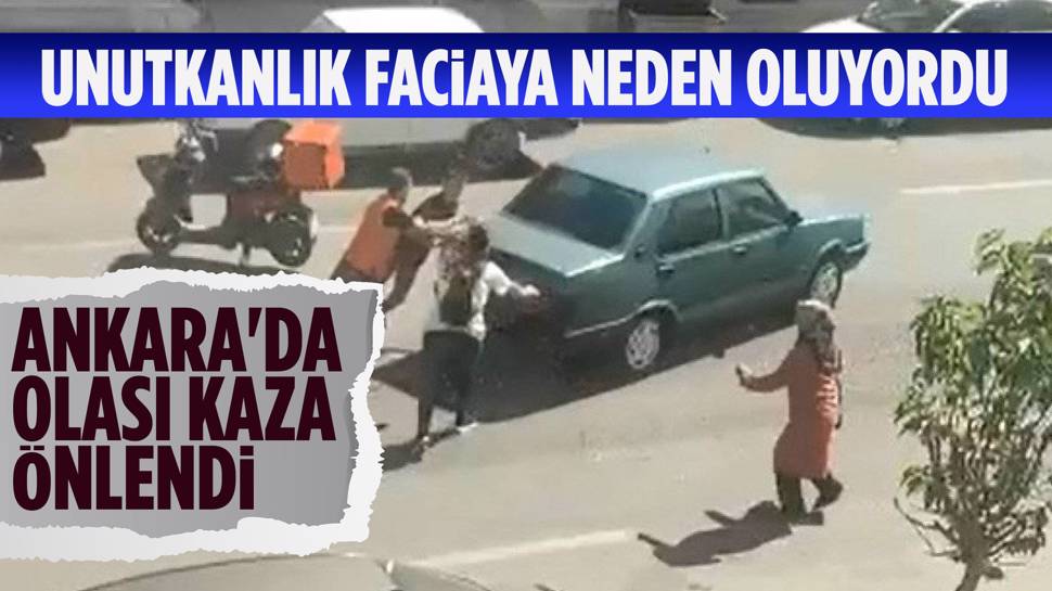 Ankara’da Sürücünün Unutkanlığı Faciaya Neden Oluyordu