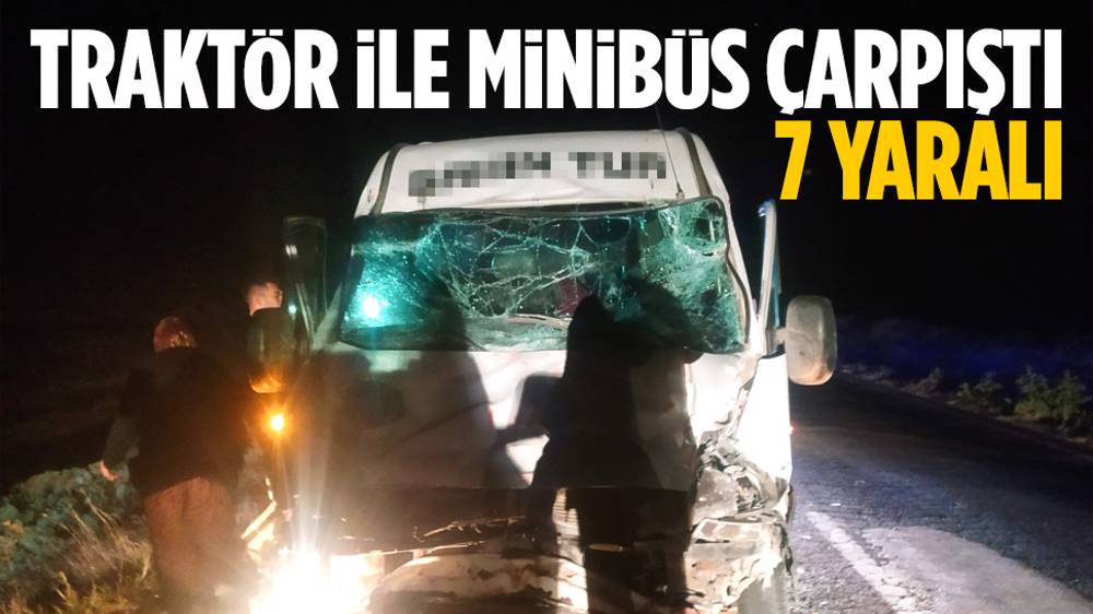 Ankara’da Traktör Ile Minibüs Çarpıştı: 7 Yaralı