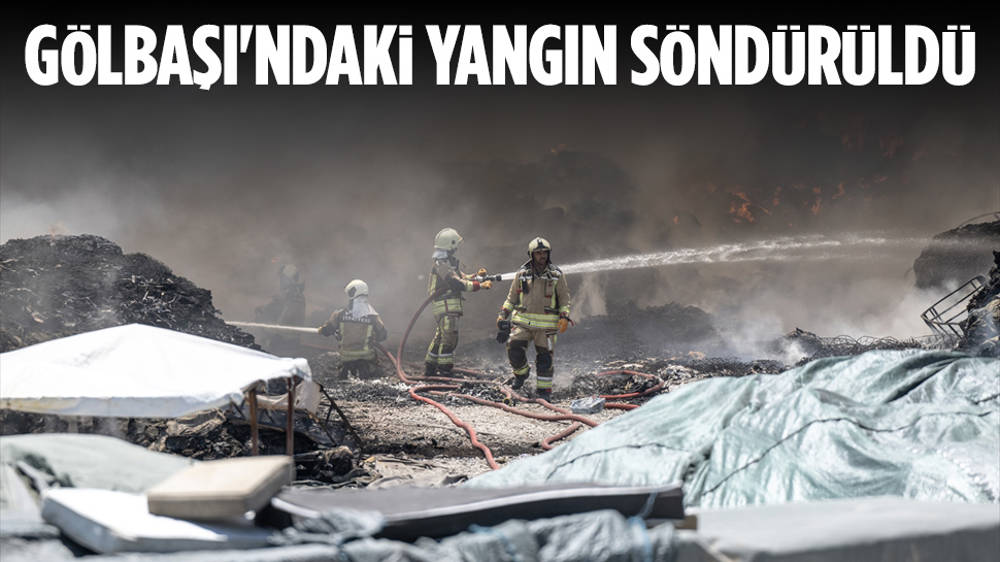 Ankara’da Yatak Fabrikasında Başlayan Yangın Söndürüldü