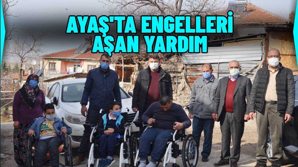 Ayaş’ta Engellilere Tekerlekli Sandalye Yardımı