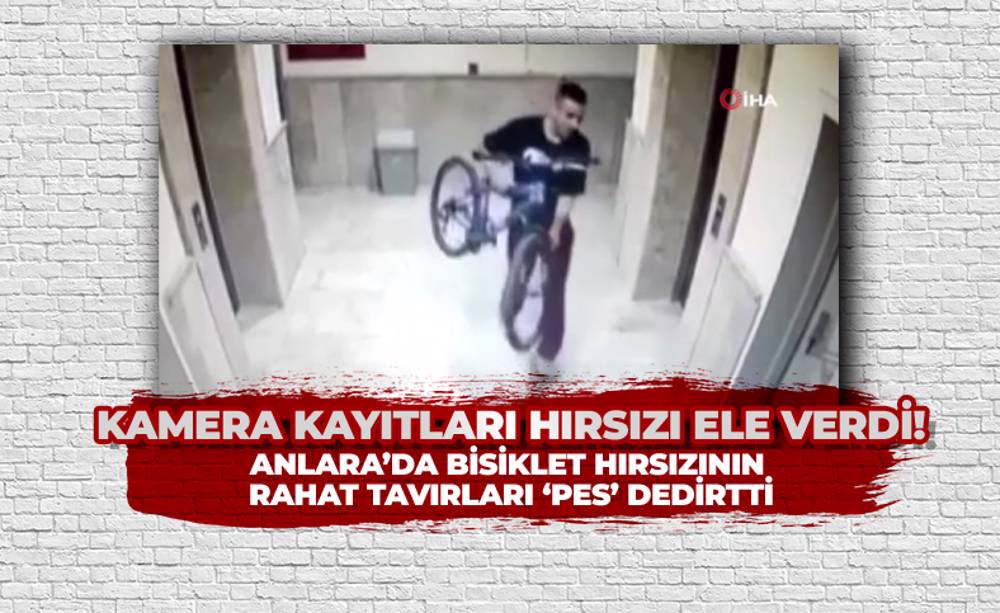 Başkent’te Bisiklet Hırsızı Güvenlik Kamerasına Takıldı