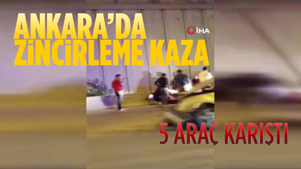 Başkentte Zincirleme Kaza: 3 Yaralı