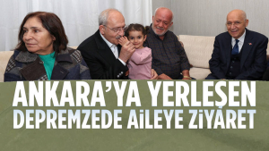 Chp Genel Başkanı Kemal Kılıçdaroğlu, Depremzede Bilgin Ailesini Ziyaret Etti