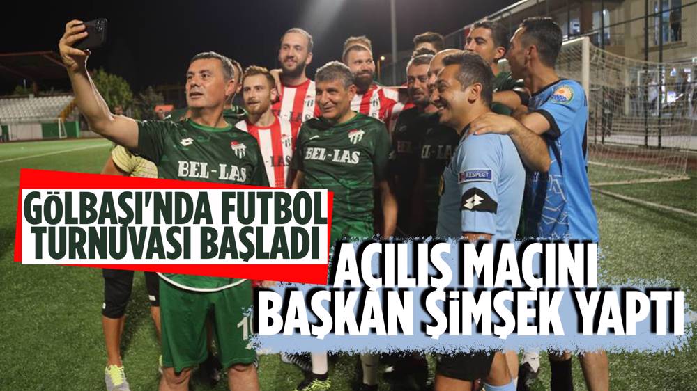 Gölbaşı’nda Bir Gelenek! Basın Futbol Turnuvası Başladı