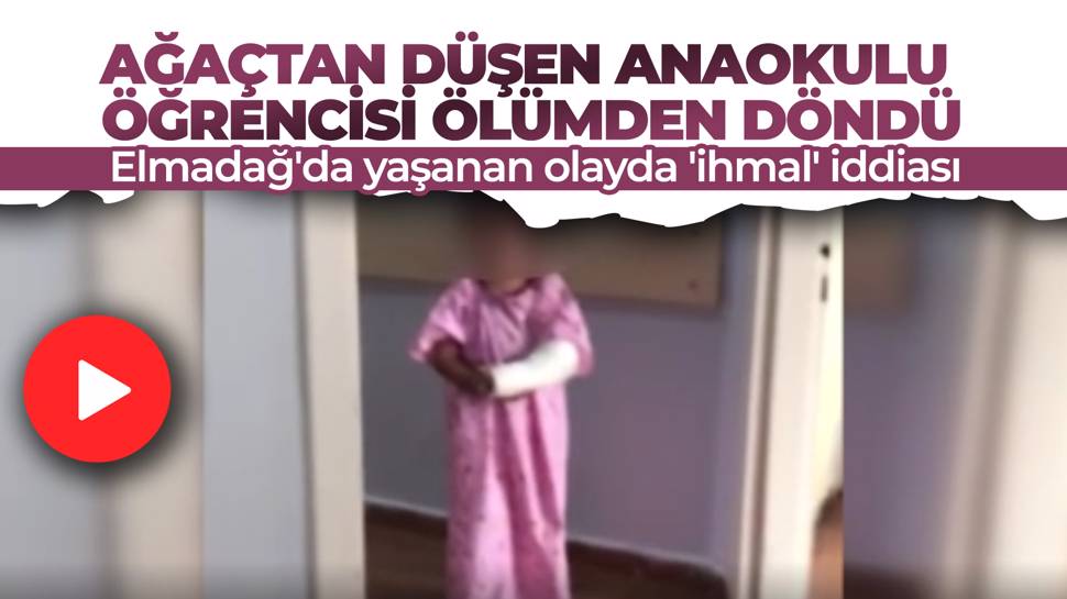 Okul Bahçesindeki Ağaçtan Düştü Ölümden Döndü