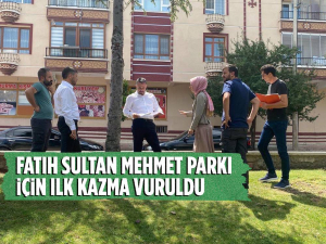 Pursaklar’da Fatih Sultan Mehmet Parkı’na İlk Kazma