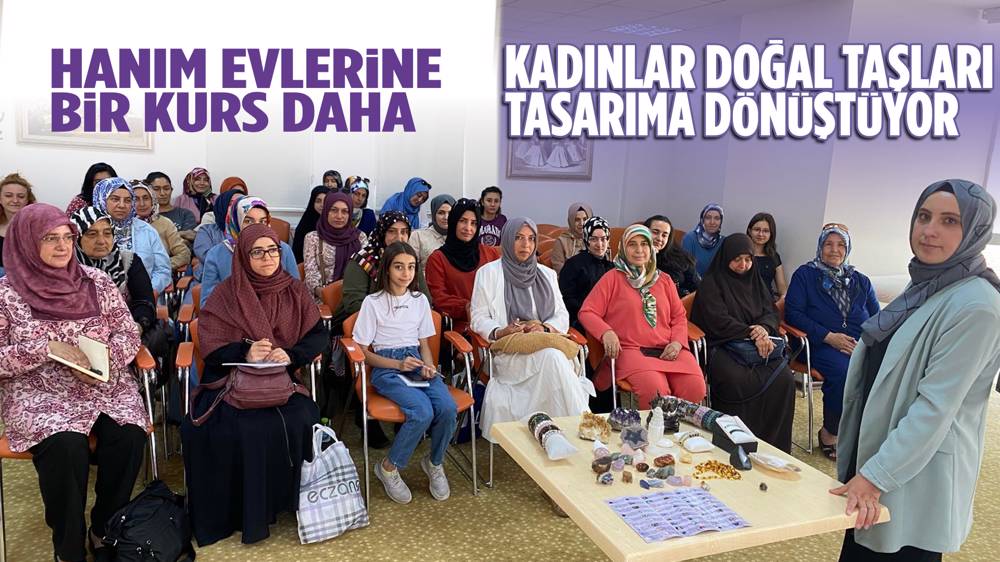 Pursaklar’da Kadınlar, Doğal Taşları Tasarıma Dönüştürüyor