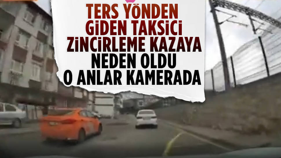 Ters Yönde Ilerleyen Taksi Zincirleme Kazaya Neden Oldu