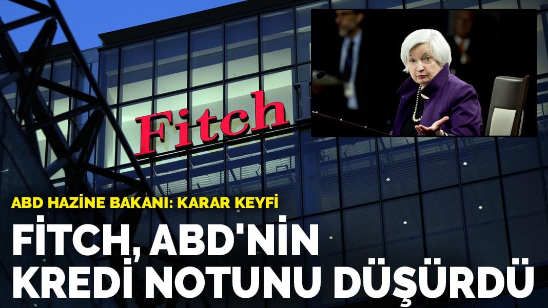 Fitch, ABD’nin uzun vadeli kredi notunu düşürdü