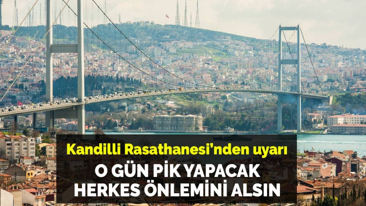 Kandilli Rasathanesi’nden İstanbullulara uyarı! Perşembe günü pik yapacak evinizden çıkmayın: Herkes dikkatli olsun