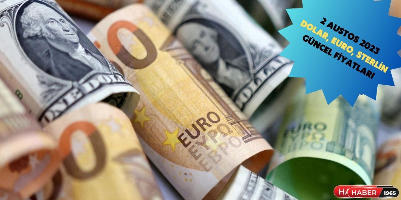 2 Ağustos 2023 dolar, euro, sterlin alış ve satış fiyatı ne kadar?