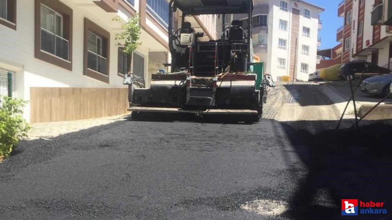 Ankara Pursaklar Belediyesi’nde yol yenileme çalışmaları devam ediyor!