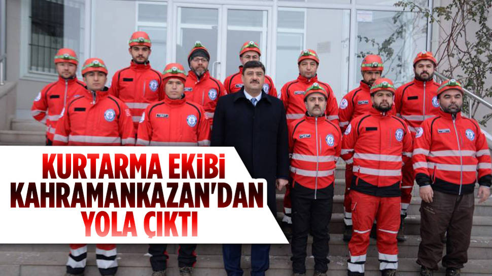 Kahramankazan Belediyesi Deprem Bölgesine Ekip Gönderdi