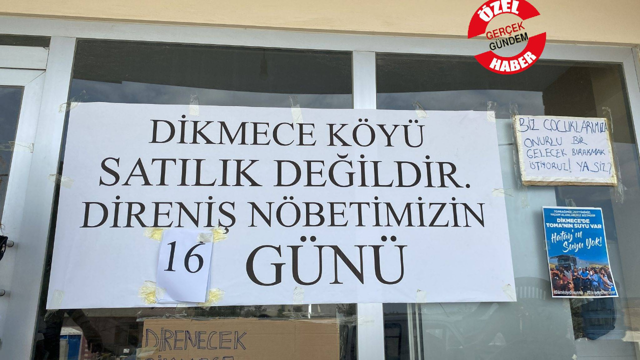 Dikmece Köyü 16 gündür istimlaka karşı direniyor: ”Hatay halkı depremden beri su bulamıyor fakat TOMA’ları suyla doldurup saldırabiliyorlar”