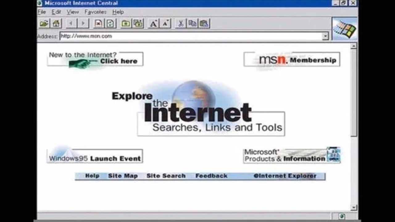 Internet Explorer 1’in ilk görüntüsü sizi geçmişe götürecek