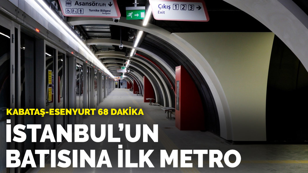 İmamoğlu duyurdu: İstanbul’un batısına ilk metro! Kabataş-Esenyurt 68 dakika