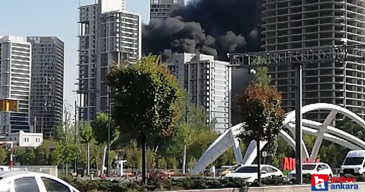 Ankara’da bir inşaatta yangın çıktı!