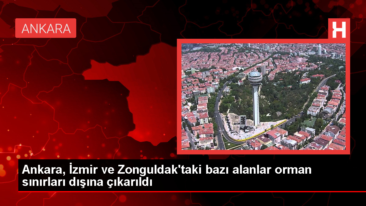 Ankara, İzmir ve Zonguldak’taki bazı alanlar orman sınırları dışına çıkarıldı