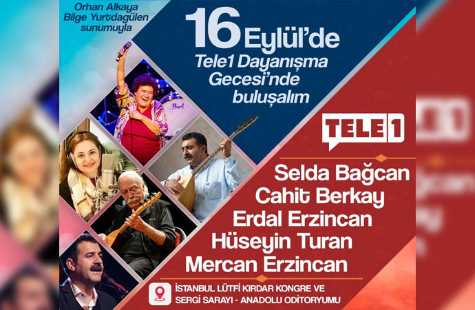 Demokrasi güçleri dayanışma gecesinde buluşuyor! – Tele1