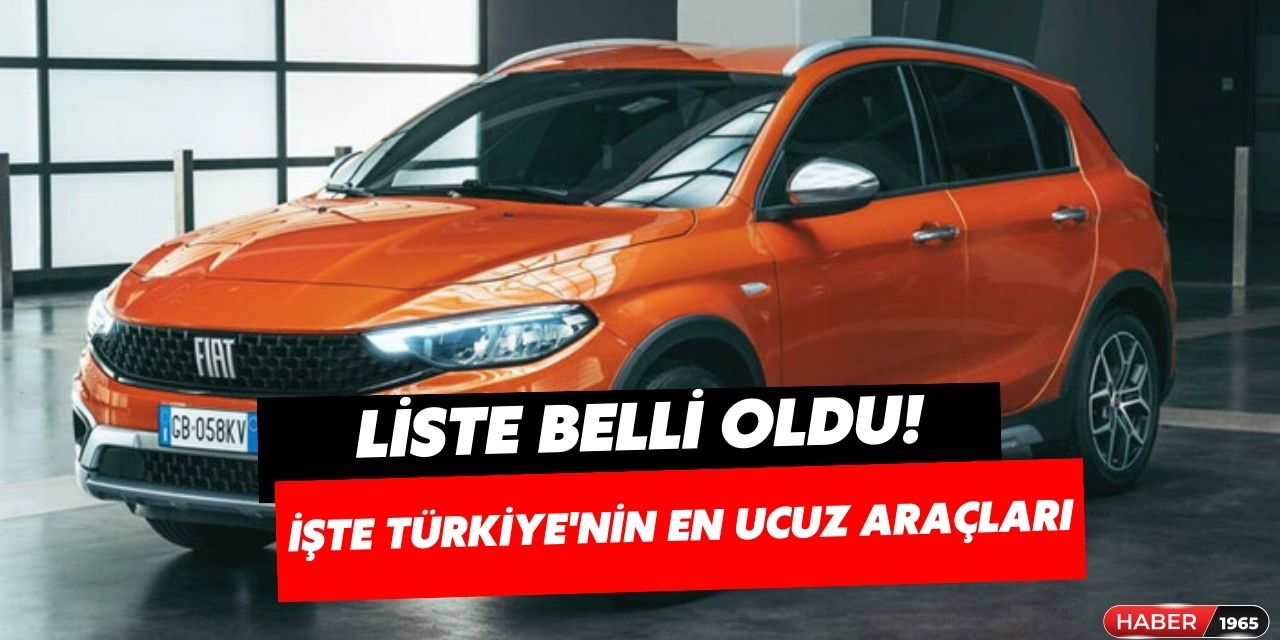 KDV zammı sonrası araç fiyatları uçuşa geçti! Türkiye’nin en ucuz sıfır otomobilleri açıklandı