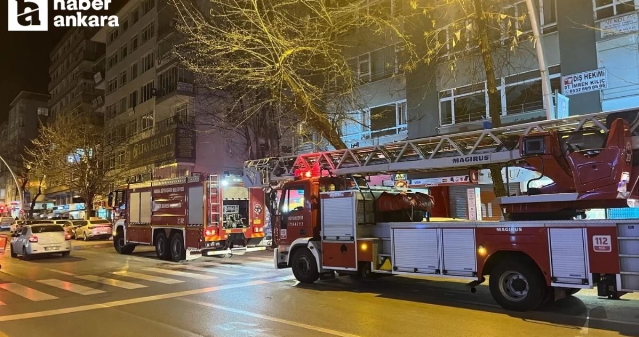 Ankara’da kapanan Anadolu Partisi İlçe Başkanlığı binasında yangın paniğe neden oldu!