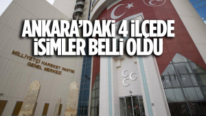 Ankara’da 4 Ilçede Cumhur İttifakı’nın Belediye Başkan Adayları Belli Oldu!