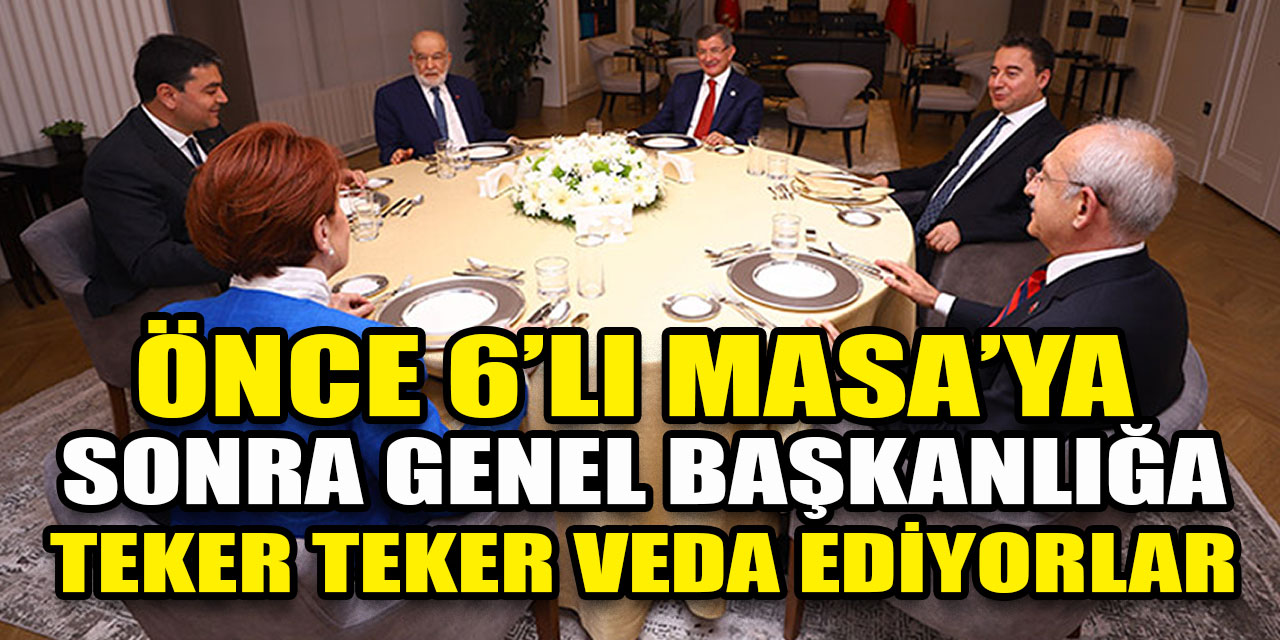 Önce 6’lı Masa’ya sonra genel başkanlığa veda ediyorlar! Bir parti genel başkanı daha koltuğu bırakıyor!