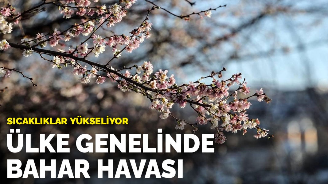 Sıcaklıklar yükseliyor… Ülke genelinde bahar havası