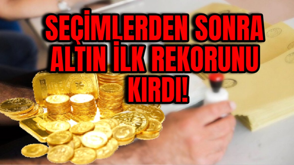 Seçim sonrası altından ilk rekor geldi! 1 Nisan 2024 Pazartesi altın fiyatları…Yükseliş başladı…