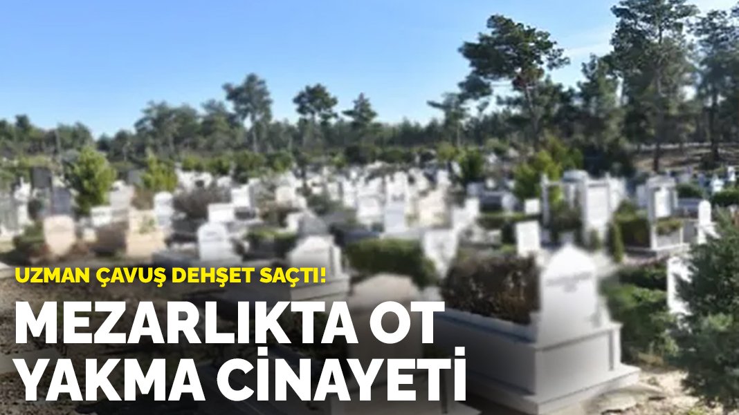 Uzman çavuş dehşet saçtı! Mezarlıkta ot yakma cinayeti