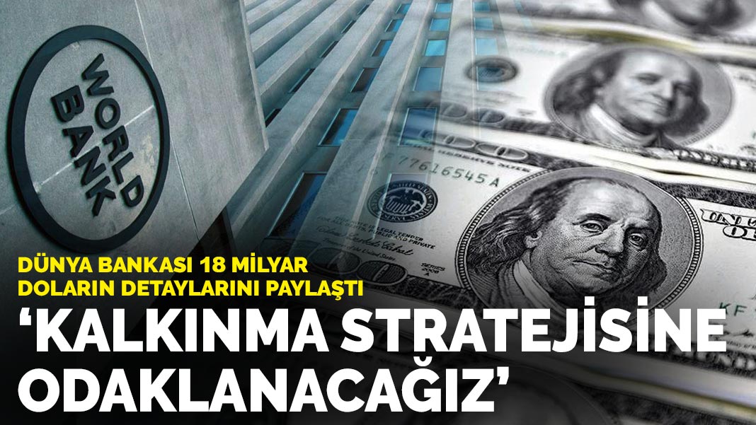 Dünya Bankası 18 milyar doların detaylarını paylaştı: Kalkınma stratejisine odaklanacağız