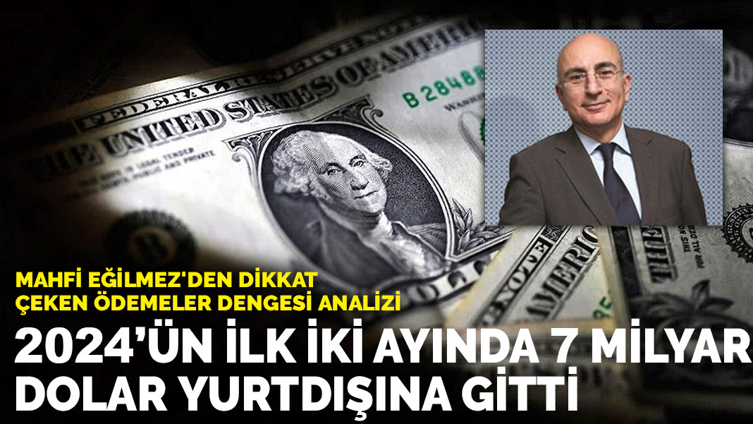 Mahfi Eğilmez’den dikkat çeken ödemeler dengesi analizi: 2024’ün ilk iki ayında 7 milyar dolar yurtdışına gitti