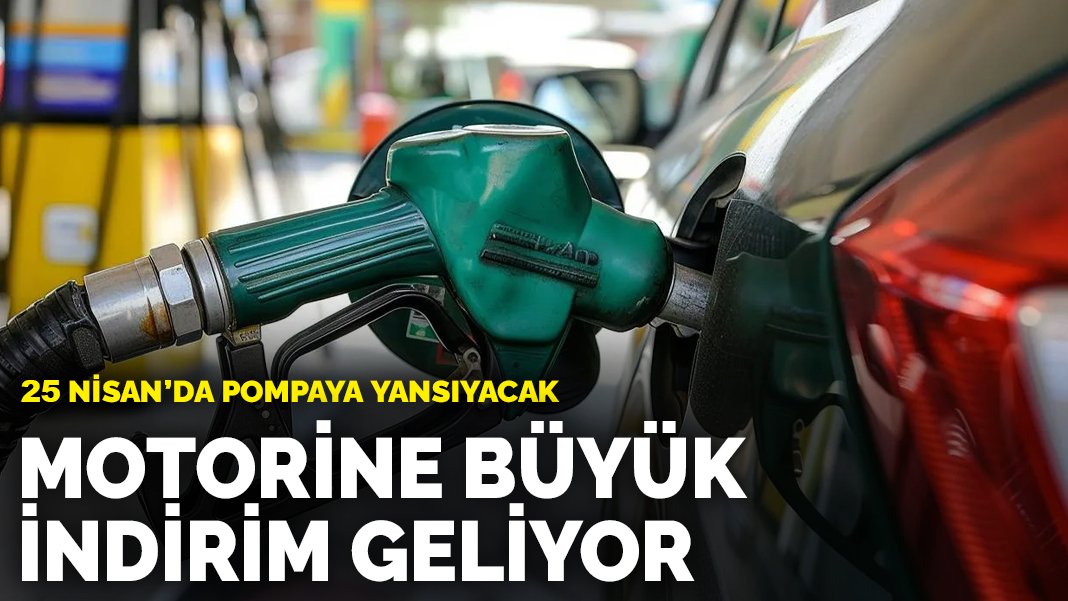 Araç sahiplerine müjde! Motorine büyük indirim yolda! 25 Nisan’da pompaya yansıyacak: İşte 23 Nisan güncel akaryakıt fiyatları