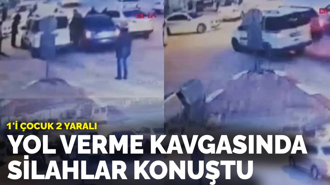 Yine yol verme kavgasında silahlar konuştu: 1’i çocuk 2 yaralı