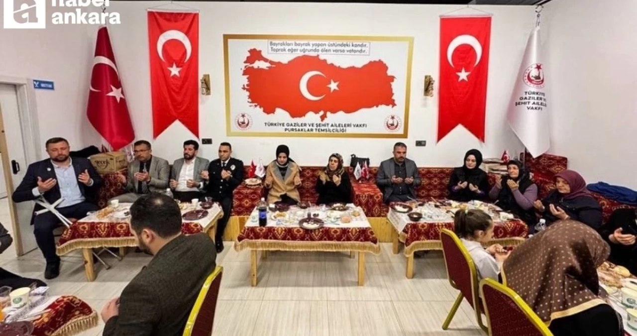 Pursaklar Belediye Başkanı Çetin şehit aileleri ve gaziler ile iftar sofrasında buluştu!