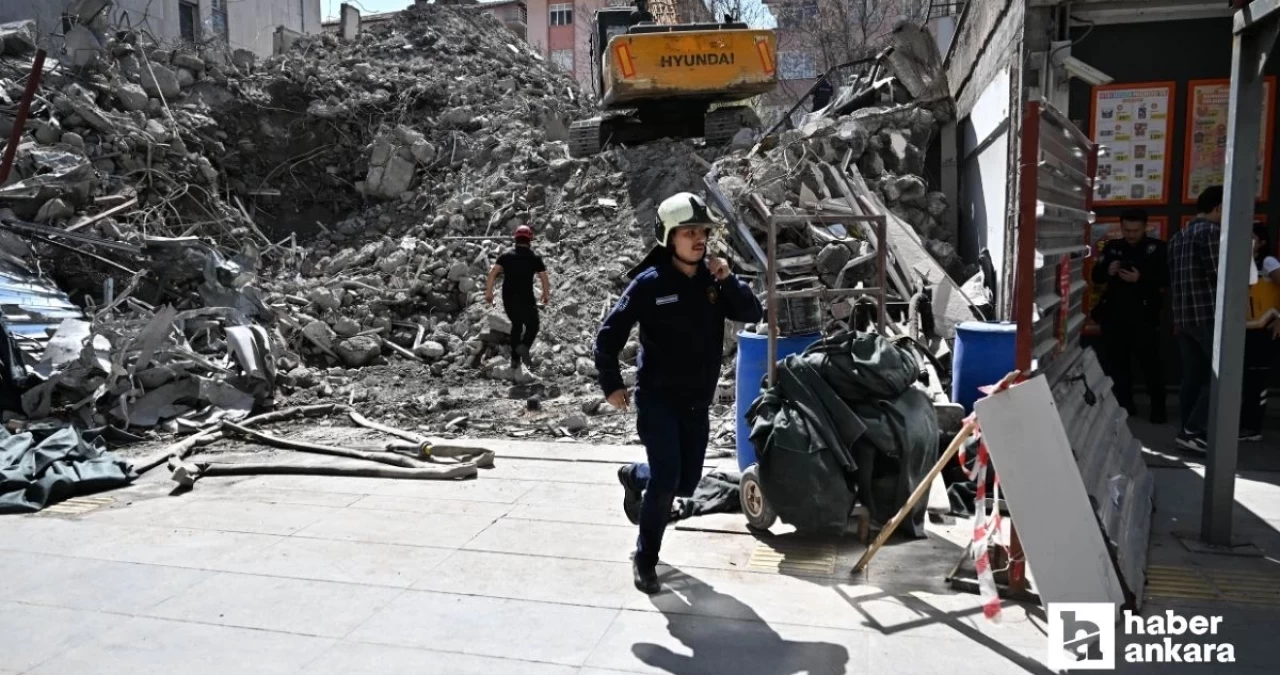 Ankara’da bina çöktü! Bir kişi enkaz altında kaldı