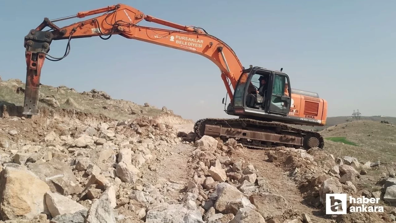 Pursaklar Belediyesi ilçedeki ulaşım ağını genişletme çalışmalarına devam ediyor