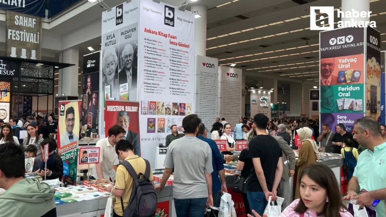 Ankara Kitap Fuarı’nda ziyaretçi yoğunluğu yaşandı!