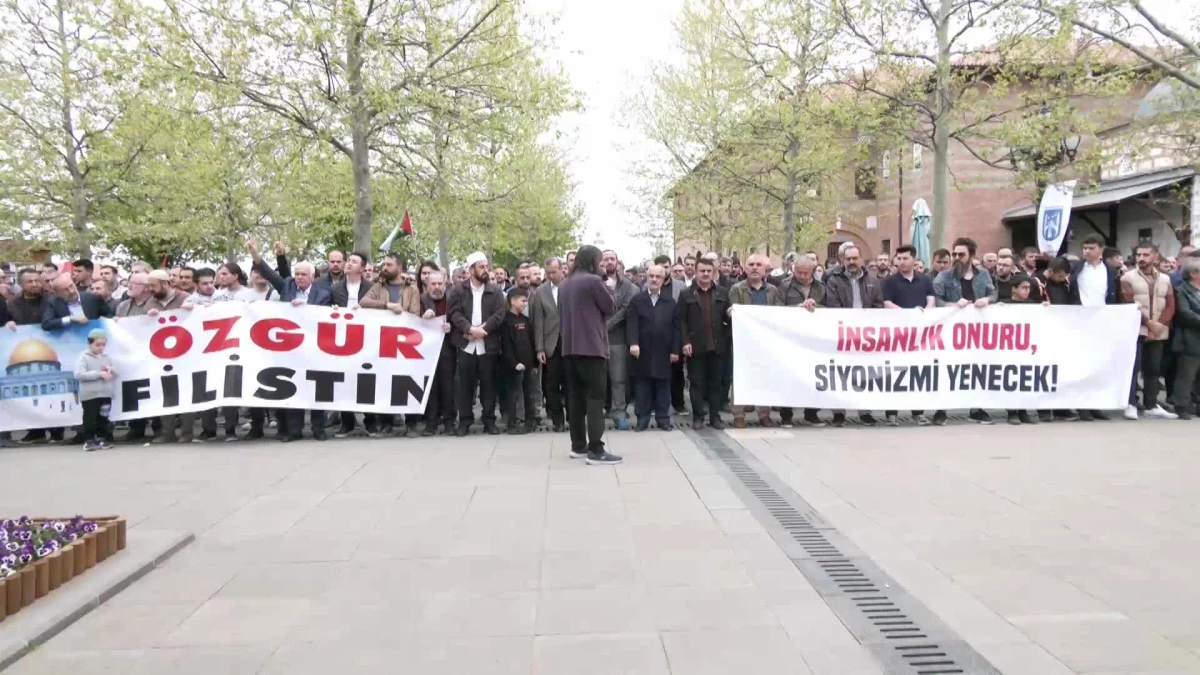 Ankara Filistin Dayanışma Platformu İsrail’i Protesto Etti