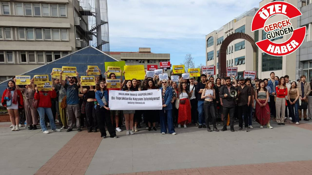 Boğaziçi Üniversitesi öğrencilerinden ‘Van’ protestosu: Kayyım uygulamalarına tepki gösterdiler