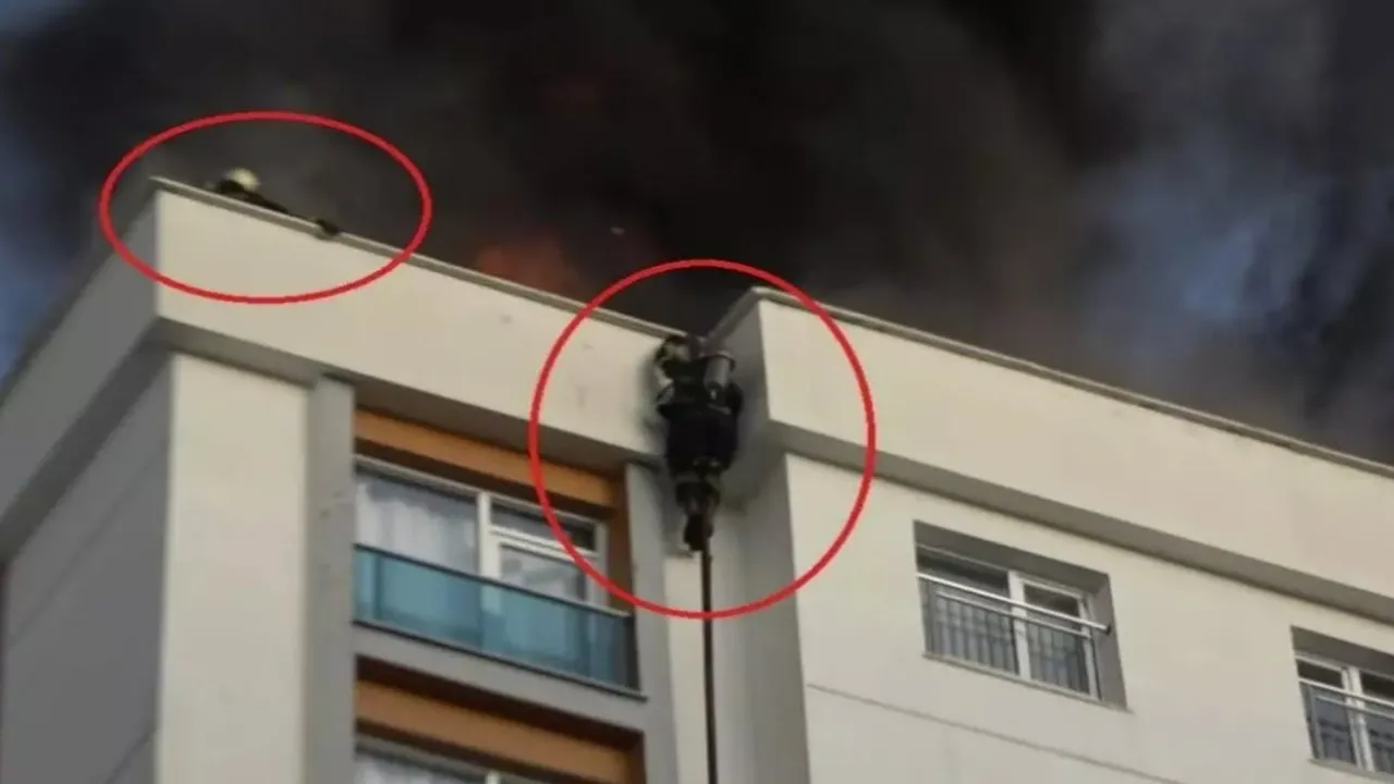 Diyarbakır’da yangın dramı: İtfaiye eri alevler arasında düşerek yaralandı!