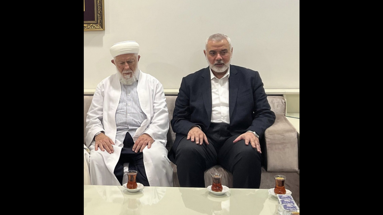 Hamas lideri İsmail Haniye, İstanbul’da İsmailağa Cemaati’ni ziyaret etti