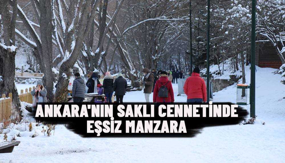 Karagöl Tabiat Parkı Beyaza Büründü