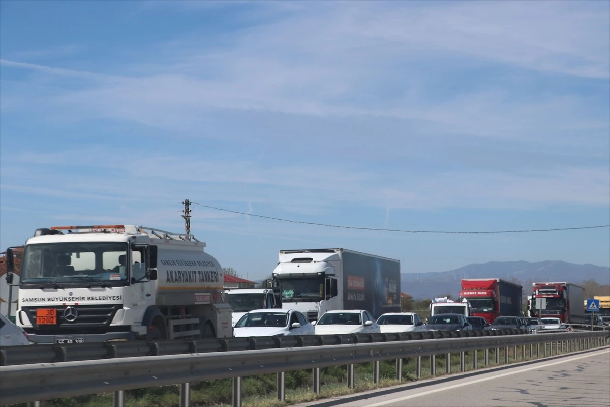 Samsun’da meydana gelen trafik kazalarında 5 kişi yaralandı