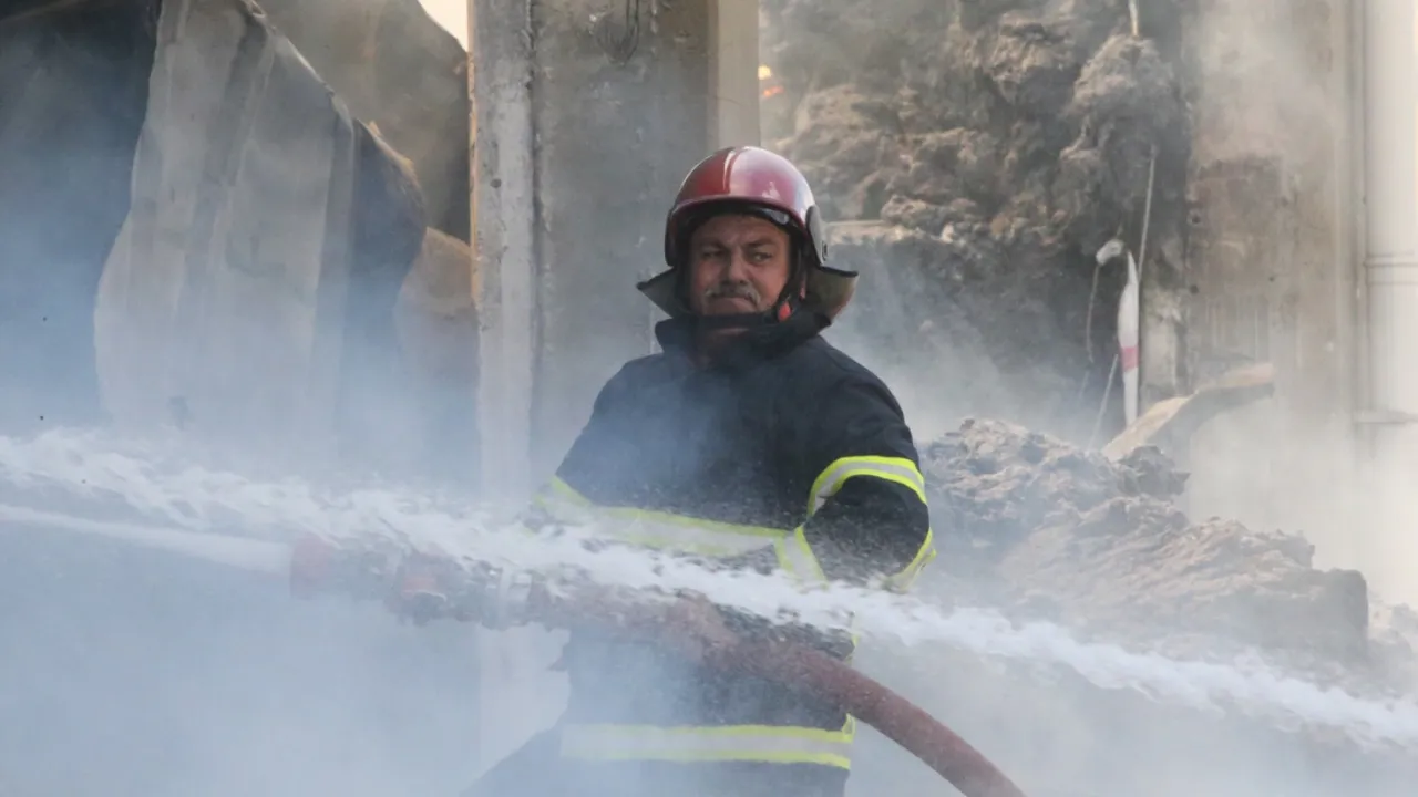 Şanlıurfa’daki tekstil fabrikasında çıkan yangına müdahale devam ediyor!